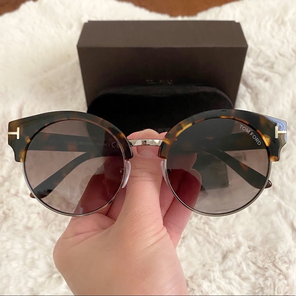 NWT Tom Ford Alissa 54mmSunglasses,Havana Gradient - Picture 6 of 8